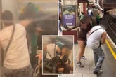 Mass brawl on tube after Notting Hill Carnival as fists fly and onlookers scream