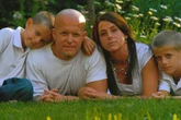 Dad's chilling text to wife before police find family murdered in their beds