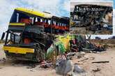 Horror bus crash kills 37 festival-goers but driver survives with 'alcohol breath'