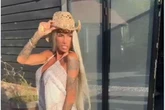 Katie Price poses in wig as husband Lee's wig 'gets binned in Dubai prison'