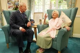 King Charles meets 'world's oldest' woman who has a racy secret for him