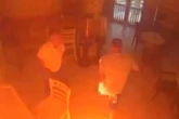 Customer douses bar in petrol and sets it ablaze after being told there's no mayo