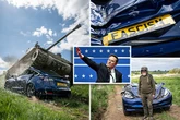 Elon Musk's Tesla destroyed by Brit WW2 veteran in a Sherman tank to mark VE day
