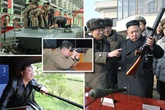 North Korean leader Kim Jong-un looking at stuff from missiles to nothing at all
