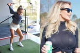 Paige Spiranac's breasts exposed as golf beauty suffers wardrobe malfunction