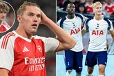 Arsenal player ratings as three 5/10s sums up loss to Tottenham Hotspur in Hong Kong