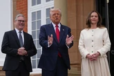 Flirty Donald Trump praises Keir Starmer's wife again saying 'I'll get myself in trouble'