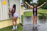 '7ft' model prepares for the worst as Hurricane Milton hits but fans say one thing