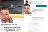 Vinted seller hailed 'genius' on TikTok for listing Renault log book cover as clutch bag