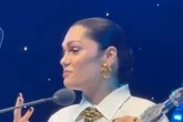Jessie J cheekily tells crowd 'enjoy your boobs' as she opens up on breast cancer surgery