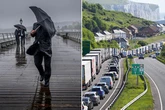 Brits face Bank Holiday Glumday as they're battered by wind, rain and even floods
