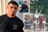 Man who knocked out woman in Ibiza pool chair brawl exposed as pro footballer Kian Harratt