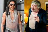 Rock star Lenny Kravitz wars with cult TV icon in battle of the string vests