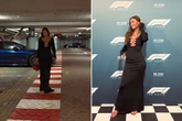 'World's most beautiful athlete' steals the show with stunning dress at F1 movie
