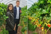 GMB weather girl Lucy Verasamy flaunts killer legs in jeans on set of new ITV job