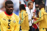 England players bar one shake hands with rape-accused Thomas Partey
