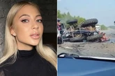 Glam student sliced to death by 'scythe' in horror 125mph crash with back of tractor