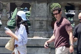 Dua Lipa and Callum Turner spotted in Italian sun as second wedding gets underway