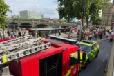 BREAKING Police boat carrying armed officers crashes near London bridge as medics treat injured