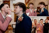 Gregg's mad couple tie the knot with tower of 200 sausage rolls