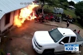 Brave grandad battles flames to save his home and grandkids after explosion