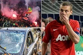 Man Utd legend's car destroyed by savage hooligans after fashion shoot 'offence'