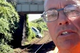 Major train disruption after car 'careered through fencing' onto railway line