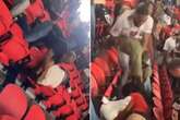 Bodies litter the floor at NFL game as 'man nearly dies' in crowd brawl in Atlanta