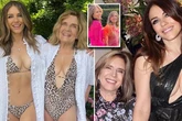 Liz Hurley's mum, 85, slips into tiny bikini as pair strip off to flaunt ageless curves