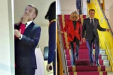 Truth behind 'playful' Macron 'smack' at hands of wife as footage goes viral