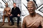 Harry Kane 'nightmarish' statue 'too risky for train station' unveiled by England ace