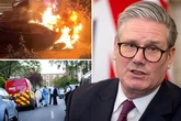 Keir Starmer house blaze as shocking footage shows car in roaring fire in street nearby