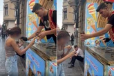 Ice cream man filmed sliding cone down woman's shirt as footage sees him arrested