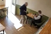 Bolton cafe 'stabbing' as CCTV shows moment 'man carrying knife lunges at customer'