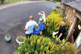 Restaurant boss catches man 'about to take a dump on doorstep' as pair act as lookouts