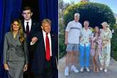 Donald Trump's towering son has X users wanting fight with Gary Barlow's kid