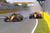 Lando Norris crashes out of Canadian GP after hitting team-mate Oscar Piastri