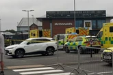 Llandudno McDonalds swarmed by several police cars and ambulances in major incident
