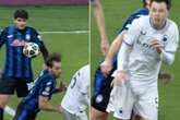 Champions League star suffers ‘ultimate headloss’ in red card that leaves fans in stitches