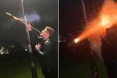 Brit bloke dubbed 'd**khead of the year' after Bonfire Night stunt goes wrong