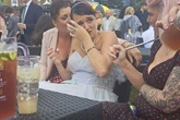 Abandoned bride left in tears by abuse after braving hen do in wedding dress