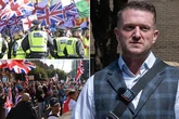 London in chaos as Tommy Robinson protesters held back by high-vis workers