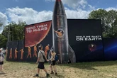 PIC OF THE DAY: Villains Trump, Musk and Lettuce Liz Truss 'sent to Mars' in Glastonbury stunt