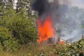 BREAKING High-speed train smashes into Kent van which erupts into fireball as one dead