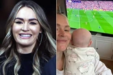 Laura Woods returns to football after welcoming son with Love Island fiancé