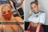 Glamour model takes to Instagram to warn England the Tartan Army is in London