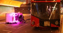'Rickshaw collides with bus' in London's busy West End as three hospitalised