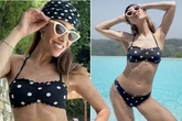 Myleene Klass wows in skimpy bikini as she shows off jaw-dropping figure by pool