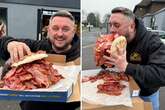 Greggs stash 100 rashers into one roll after bloke orders Britain's biggest bacon bap