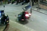 CCTV shows horror moment of fatal car crash as cops hunt pair who fled